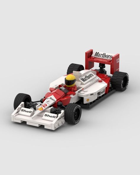 F1 Lego, Lego F1, Lego Costume, Aryton Senna, Lego Speed Champions, Lego Diy, Miniature Cars, Troll Face, Lego Architecture