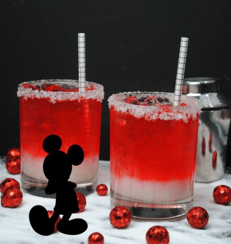 The Mickey Mouse Cocktail Almond Loaf Cake, Almond Loaf, Hot Wine, Almond Glaze, Vodka Mixes, Disney Drinks, Birthday Cocktails, Mickey Mouse Theme, Birthday Drinks