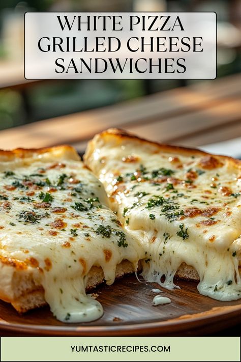 Take your love for grilled cheese to the next level with a white pizza twist! Creamy, savory, and delightfully crisp, this sandwich is packed with all the flavors you adore. Follow this easy recipe and make magic in your kitchen.

#HomemadeGoodness #CheesyRecipes #PizzaMeetsGrilledCheese #SnackTimeIdeas #ComfortFoodVibes Spaghetti Grilled Cheese Sandwich, Grilled Pizza Sandwich, Grilled Cheese With Cream Cheese, Grilled Cheese Pizza Sandwich, Garlic Grilled Cheese, Fancy Grilled Cheese Recipes, Cream Cheese Pizza, Best Grilled Cheese Sandwich, Pizza Grilled Cheese Sandwich