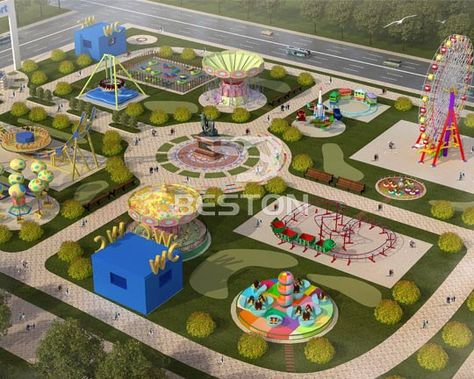 What to Consider When Investing in Building an Amusement Park? Amusement Park Plan, Theme Park Planning, Architecture Blueprints, Amusement Rides, Indoor Playground Equipment, Park Design, Outdoor Park, Amusement Park Rides, Parking Design