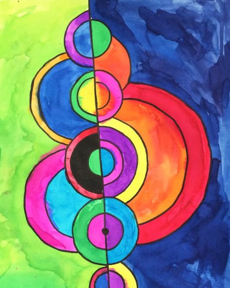 Sonia Delaunay Art, Art Lesson For Middle School, Delaunay Art, Art Rubric, Dramatic Art, Middle School Art Projects, Sonia Delaunay, Art Lessons Middle School, 6th Grade Art