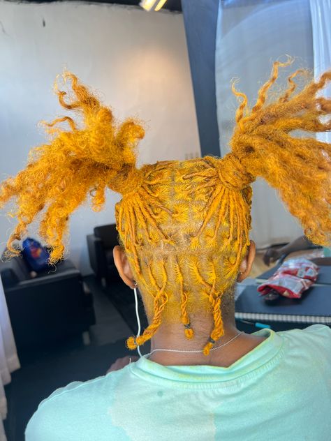 Half Colored Locs, Color Microlocs, Colors Locs, Locs Colors, Locs Color, Loc Colors, Dreads Short Hair, Two Strand Twist Hairstyles, Dyed Dreads