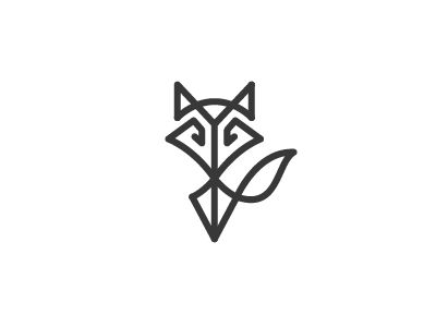 Simple Fox Tattoo Design, Fox Symbol Tattoo, Fox Small Tattoo, Fox Silhouette Tattoo, Small Fox Drawing, Fox Tail Tattoo, Fox Geometric Tattoo, Kitsune Symbol, Minimal Fox Tattoo