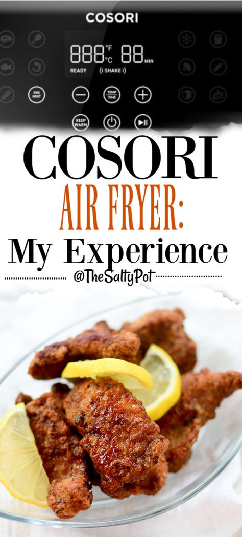 Cosori Air Fryer Review - My Experience Cosori Air Fryer, Air Fry Chicken Wings, Air Fryer Review, Air Fryer Cooking Times, Air Fryer Chicken Wings, Air Fryer Oven Recipes, Air Fried Chicken, Fried Chicken Wings, Air Fryer Recipes Chicken