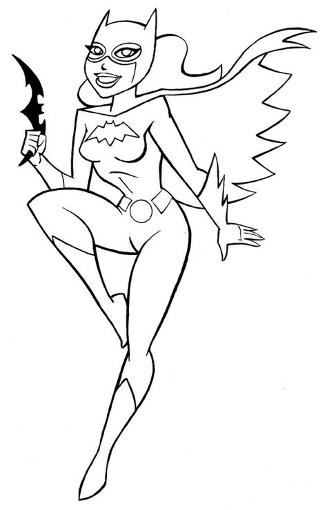 Batgirl Kids Coloring Pages, from Movies Coloring Pages blogs #coloring #coloringpages #printable Dc Comics Coloring Pages, Batgirl Coloring Pages, Batgirl Symbol, Funny Easy Drawings, Batman Coloring, Cute Batman, Batgirl And Robin, Batman Coloring Pages, Batman Cartoon