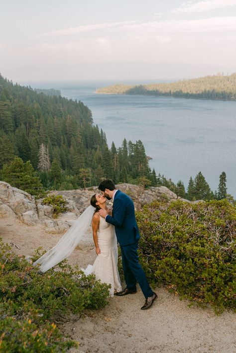 Lake Tahoe Wedding Summer, Coastal Wedding Centerpieces, Lake Tahoe Wedding Venues, Emerald Bay Lake Tahoe, Germany Wedding, Tahoe Elopement, Nevada Wedding, Emerald Bay, Lake Tahoe Wedding