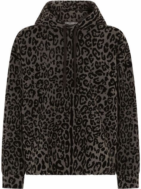 Shop or share your style of the product on ModeSens! Black cotton leopard-print drawstring hoodie from DOLCE & GABBANA featuring all-over leopard print, slouchy drawstring hood, drop shoulder, long sleeves and straight hem. Jaguar Print, Dolce E Gabbana, Printed Drawstring, Designer Clothes For Men, Drawstring Hoodie, Cotton Hoodie, Print Hoodie, Fitted Sweater, Dolce & Gabbana