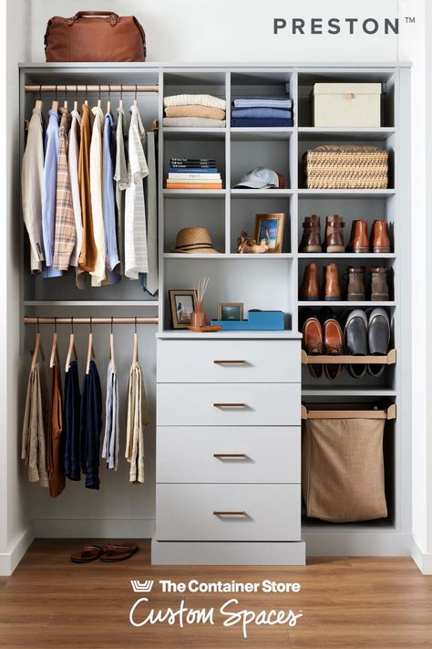 Container store closet system