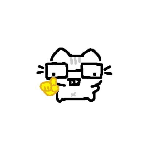 Shy Funny, Silly Doodles, Reka Bentuk Grafik, Koci Humor, Goofy Drawing, Cat Doodle, Reaction Pic, Emoji Art, Cute Drawing