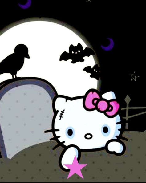 Zombie Hello Kitty Wallpaper, Hello Kitty Grave, October Pfp, Leadership Wallpaper, Hello Kitty Zombie, Zombie Hello Kitty, Horror Pfp, Zombie Kitty, Hello Kitty Halloween Wallpaper