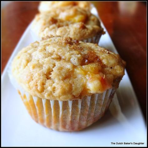 Peaches And Cream Muffins, Peach Stuff, Peach Bread, Peach Muffins, Sweet Muffin, Peaches And Cream, Peach Recipe, Peaches N Cream, Recipe Details