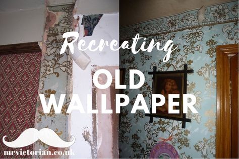 Old Victorian Wallpaper, Victorian Wall Panelling With Wallpaper, Vintage Wallpaper Bedroom Victorian, Victorian Mural Wallpaper, Internal Decoration, Victorian Parlour, Victorian Dollhouse Wallpaper, Victorian Ideas, Victorian Room