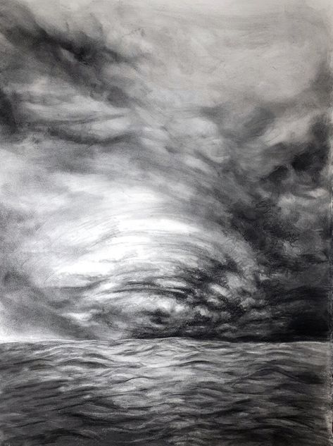 Bill Drawing, Landscape Charcoal, Drawing Spiritual, Charcoal Landscape, Spiritual Landscape, Surrealism Landscape, Realism Landscape, Texture Sketch, Surrealism Drawing