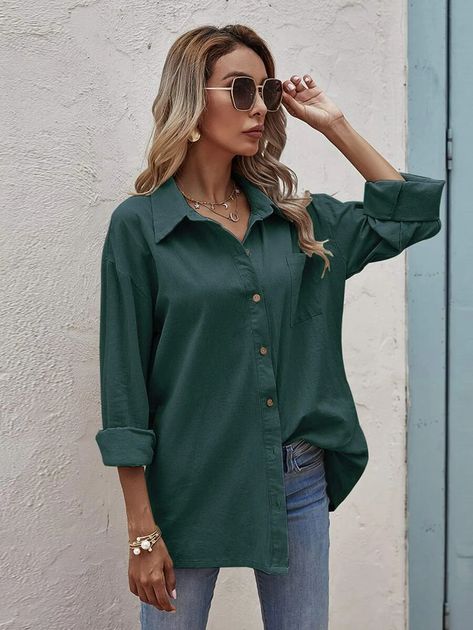 Button Down Shirt Outfit Casual, Oversize Outfit, Suits Clothing, Sweatshirt Zipper, Oversized Blouse, Women Blouses, Button Up Blouse, Tracksuit Women, Blouse Online