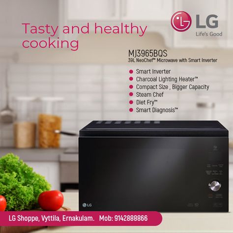 Lg Microwave, Kochi India, Microwave Ovens, Fun Cooking, Kochi, St George, Microwave Oven, Healthy Life, Oven