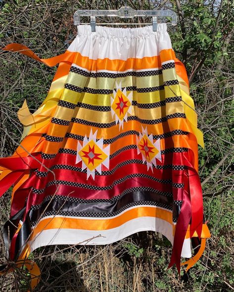 Red Hand Print, Fancy Shawl Regalia, Powwow Outfits, Native American Dress, Traditional Skirts, Jingle Dress, Applique Skirt, Ribbon Skirt, Skirt Inspiration