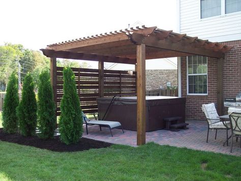 Whirlpool Deck, Hot Tub Privacy, Hot Tub Pergola, Hot Tub Landscaping, Hot Tub Patio, Hot Tub Designs, Outdoor Hot Tub, Hot Tub Gazebo, Diy Hot Tub