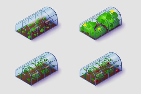 Cucumbers And Tomatoes, Icon Game, Game Icons, Farm Games, Casual Game, Game Icon, Greenhouses, Game Art, Tomatoes