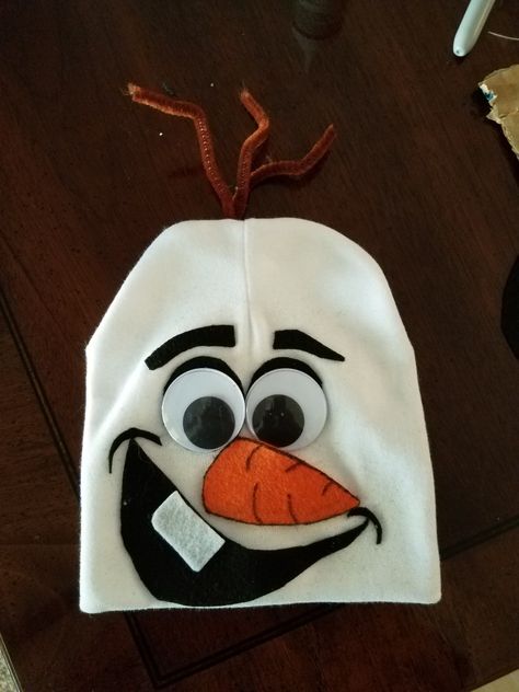 Infant Olaf Costume, Olaf Hat Diy, Olaf Hat, Olaf Halloween Costume, Frozen Musical, Frozen Halloween, Olaf Costume, Carnaval Costume, Homemade Bows