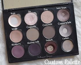 Mac Coquette Eyeshadow, Mac Custom Palette, Mac Eyeshadow Looks, Pani Zima, Mac Eyeshadow Swatches, Custom Eyeshadow Palette, Younique Eyeshadow, Mac Eyeshadow Palette, Eye Products