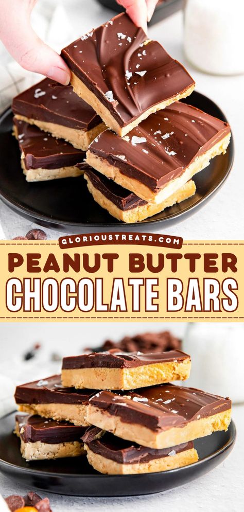 Add these Buckeye Bars to your best peanut butter dessert recipes! These no-bake dessert bars are so quick and easy! Pin this delicious yet simple dessert recipe! Dessert Peanut Butter Chocolate, Chocolate Pb Desserts, Easy Chocolate Peanut Butter Desserts, Chocolate And Peanut Butter Desserts, Buckeye Bars Recipe, Chocolate Peanut Butter Dessert, Buckeye Bars, Chocolate Peanut Butter Bars, Peanut Butter Bars Recipe