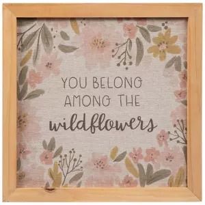 Hobby Lobby Flower Nursery Theme, Hobby Lobby Nursery, Wild Flower Nursery, Among The Wildflowers, Hobby Lobby Decor, Wall Decor Hobby Lobby, Girls Wall Decor, Decor Quotes, Flower Nursery