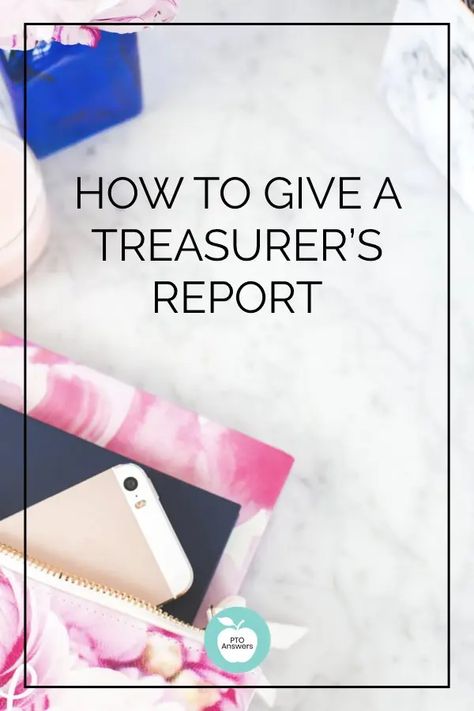 How to give a PTO Treasurer's Report that has everything in it you'll need at the meeting. Save time and frustration by learning what to include and what you should be talking about each month. You'll eliminate questions and concerns when you give the treasurer's report the right way! #ptoanswers #pto #pta #treasurers #ptotreasurer #ptatreasurer Pto Treasurer, Pto Meeting, Nonprofit Management, Pto Ideas, School Pto, Monthly Activities, Santa Letter Printable, Volunteer Organization, How To Give