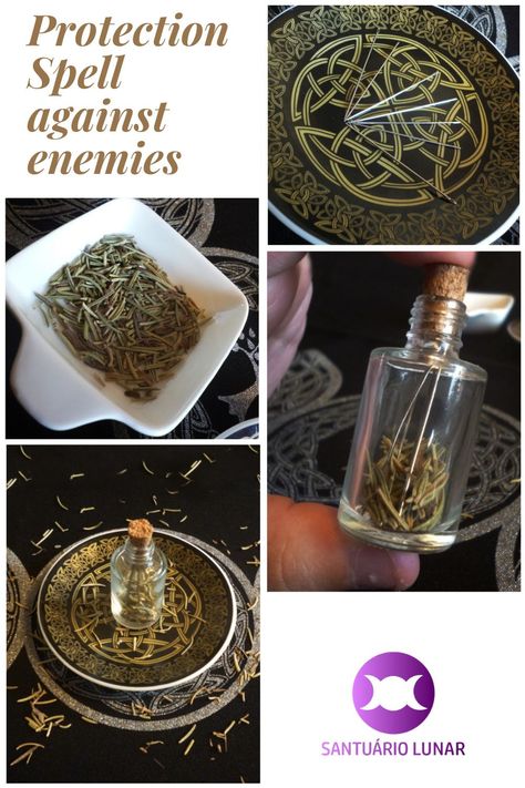 With just a feel ingredients you can get rid of a troublesome enemy and live in peace. This easy spell can be performed under any Moon Phase! #Witchcraft #Spell #Protection #Wicca New Moon Protection Spell, Easy Protection Spell Jar, Spell Protection, Wicca Love Spell, Banishing Spells, Shadow Book, Witch Spells, Wicca For Beginners, Paganism Spells