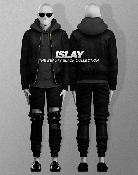 i-slay: • The Black Beauty Collection • 01 Swatch... - Playing Sims 4 Sims 4 Cc Outfits, Male Hoodie, Sims 4 Men Clothing, Sims 4 Hair Male, Outfits Male, Sims 4 Male Clothes, Sims 4 Piercings, Sims 4 Black Hair, Sims 4 Cas Mods