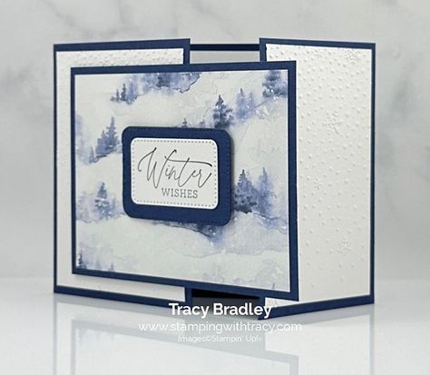 Winter Meadow, Winter Wishes, Homemade Christmas Cards, Stampin Up Christmas Cards, Stampin Up Christmas, Holiday Paper, Designer Series Paper, Diy Christmas Cards, Butterfly Cards