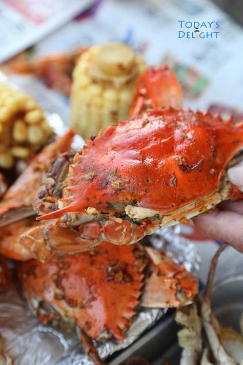 Blue Crab Recipe Boiled, Blue Crab Boil, Zatarains Shrimp Boil Recipe, Blue Crab Boil Recipe, Louisiana Crab Boil, Blue Crab Recipes, Crab Boil Recipe, Crawfish Boil Recipe, Louisiana Shrimp