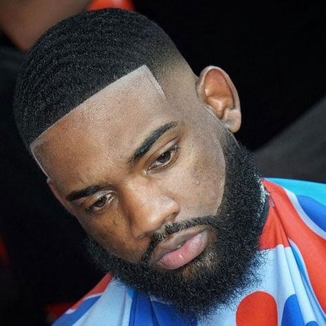 1920s Mens Hair, Waves Hairstyle Men, Black Men Beard Styles, Fade Undercut, Drop Fade Haircut, Waves Haircut, Black Hair Cuts, Men Beards, Trendy Mens Haircuts