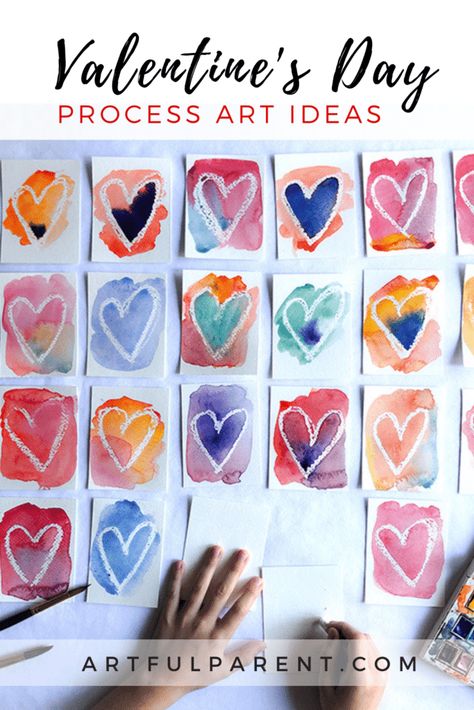 Process Art Ideas, Kindergarten Valentines, Valentine Art Projects, Valentine's Day Crafts For Kids, Preschool Valentines, Valentine Activities, Valentine Crafts For Kids, Wax Resist, Homemade Valentines