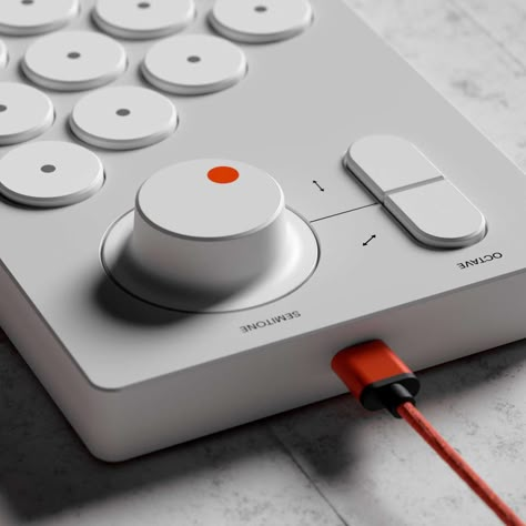 Chord Machine AKT-0.1 – Minimalissimo Open Banking, Industrial Design Trends, Minimal Architecture, Brutalist Design, Dieter Rams, Midi Controller, Industrial Design Sketch, Devices Design, Technology Design