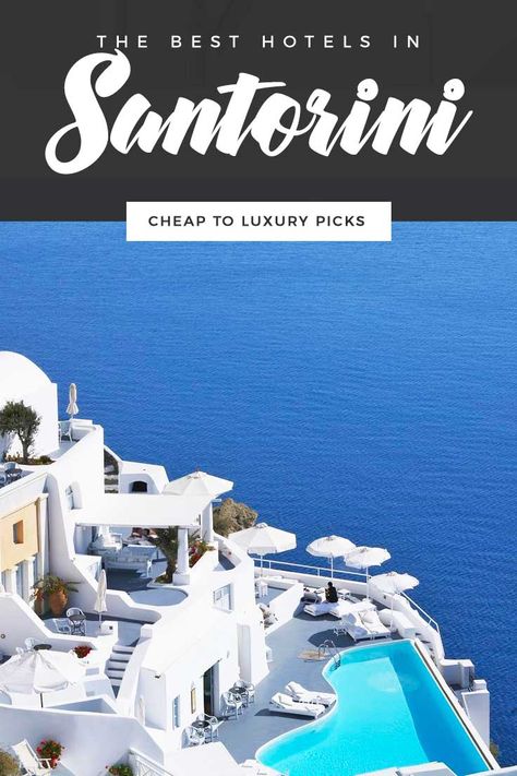 Best Hotels In Santorini, Hotels In Santorini Greece, Hotel Aesthetic, Santorini Villas, Oia Santorini Greece, Best Family Resorts, Greek Vacation, Greece Trip, Santorini Hotels