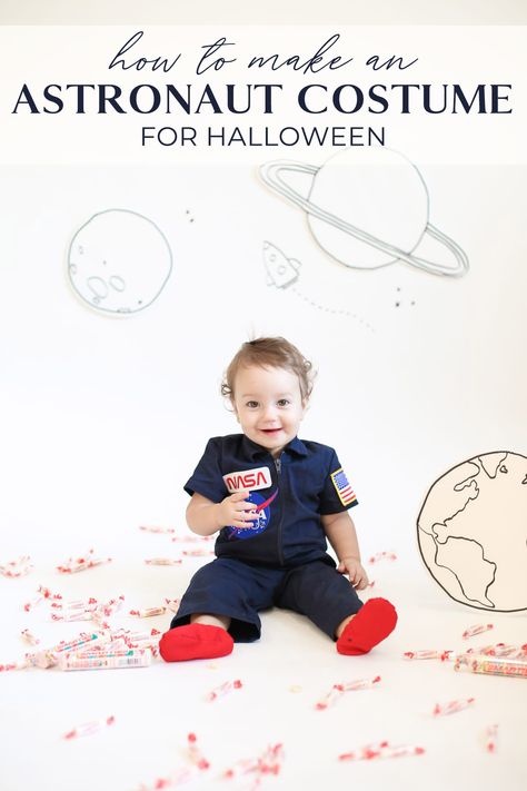 Toddler Astronaut Costume, Baby Astronaut Costume, Diy Astronaut, Astronaut Diy, Astronaut Halloween Costume, Baby Astronaut, Astronaut Halloween, Diy Baby Costumes, Astronaut Costume