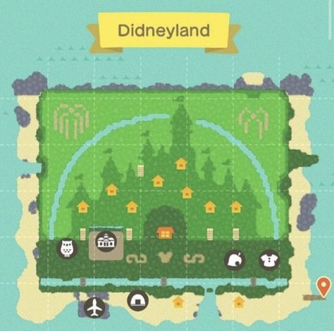 Disney Island, Acnh Outfits, Nintendo Switch Animal Crossing, Dream Address, Map Layout, Animal Crossing 3ds, Animals Crossing, Ac New Leaf, Hunting Room