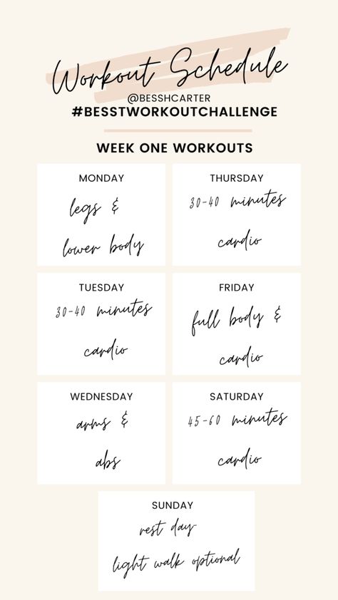 Weekly Workout Schedule, Arms And Abs, Workout Plan For Women, Gym Routine, Workout Plan Gym, At Home Workout Plan, Workout Schedule, Weekly Workout, I Work Out