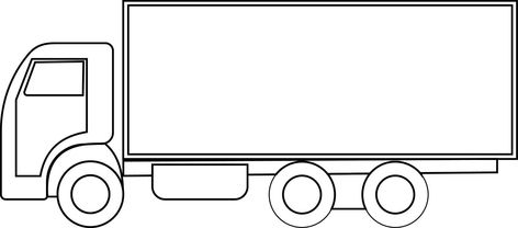 Truck Outline, Expedition Truck, Truck Art, Quilts Ideas, Semi Trucks, Vector Art, For Free, Trucks, Clip Art