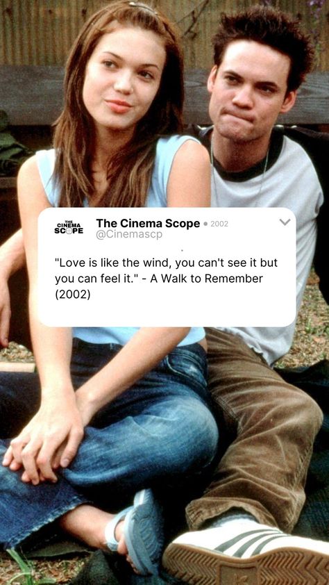 Film Quotes Landon Carter And Jamie Sullivan, Quotes From A Walk To Remember, Mandy Moore Aesthetic, Landon Carter Walk To Remember, A Walk To Remember Aesthetic Wallpaper, A Walk To Remember Edits, A Walk To Remember Aesthetic, A Walk To Remember Quotes, Landon Carter