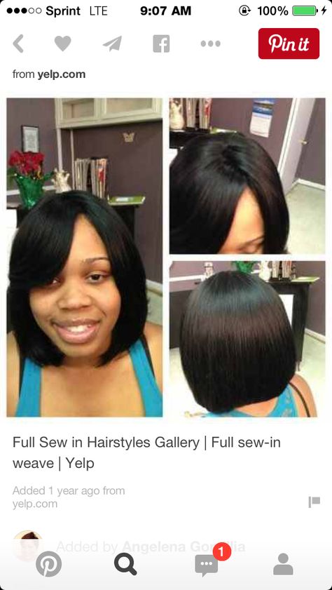 Short Sew In Hairstyles, Full Sew In Weave, Sew In Bob Hairstyles, Bob Sew In, Sew In Weave Hairstyles, Weave Bob, Bob Hairs, Bang Hairstyles, Feathered Bob