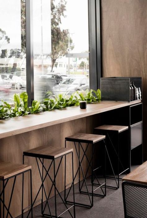 HomelySmart | 10+ Incredible Eateries Interior Designs For Your Inspiration - HomelySmart Window Seating, Fashion Island, Coffee Shop Interior Design, Kursi Bar, Australian Interior Design, Cafe Shop Design, Cafe Furniture, Coffee Shops Interior, Interior Design Awards