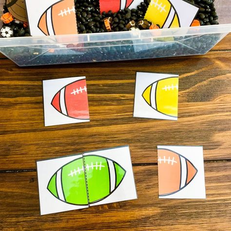 Does anyone else LOVE Fall football season?? I love me some college football (hookem!) and can't believe that I didn't make this set of football themed Preschool activities sooner!⁣ .⁣ If you're teaching your own little football lovers, be sure to grab this set of 15 Math and Literacy activities with lesson plans MADE for you!⁣ .⁣ Comment FOOTBALL below and I'll get the link sent right to you! Football Theme Preschool, Football Activities For Toddlers, Football Crafts For Toddlers, Football Math Activities, Football Activities, Football Activity, Michigan State Football, Football Theme, Fall Football