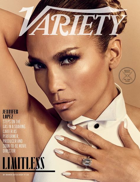 Jennifer Lopez's White Nail Polish Color For Variety Cover | POPSUGAR Beauty Variety Magazine, Fall Nail Color, Constance Wu, Nail Color Trends, Alex Rodriguez, Movie Director, Learn To Dance, Eva Longoria, Fall Nail