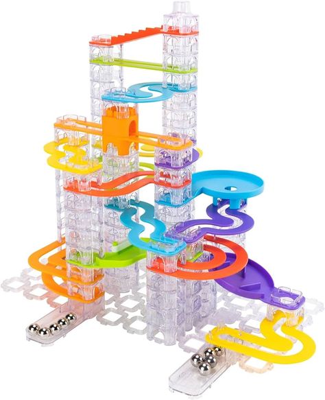 Fat Brain Toys Trestle Tracks Deluxe Set Building & Construction for Ages 8 to 10, Building Sets - Amazon Canada Marble Toys, Marble Tracks, Building Toys For Kids, Marble Games, Track Toy, Cadeau Baby Shower, Marble Run, Stem For Kids, Toy Brand