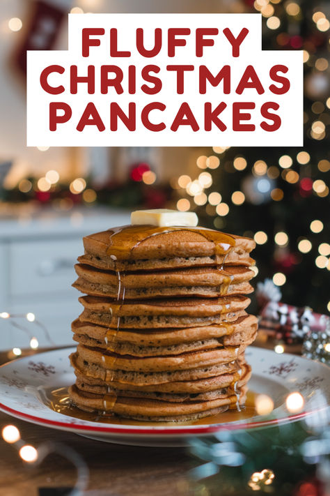 Start your day with the warm, spiced flavors of gingerbread pancakes! This festive breakfast recipe is perfect for cozy mornings or Christmas day. #GingerbreadPancakes #ChristmasBreakfast #HolidayRecipes Gingerbread Breakfast Recipes, Gingerbread Pancake Mix In A Jar, Gingerbread Pancake Mix, Easy Christmas Dinners, Gingerbread Pancakes Recipe, Festive Breakfast, Holiday Pancakes, Christmas Cheesecake Recipes, Christmas Pancakes