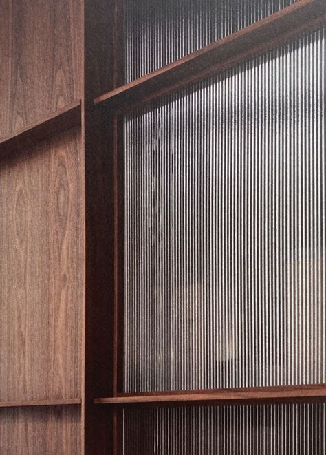 Frosted Mirror, Wooden Accent Wall, Internal Glass Doors, Japandi Living, Joinery Design, Reeded Glass, Sauna Design, Timber Windows, Timber Door