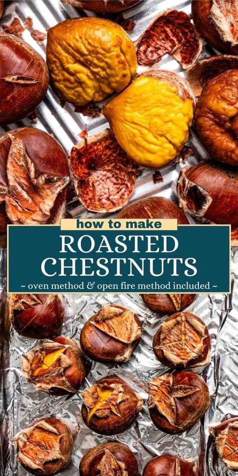 This roasted chestnuts recipe is the easiest way to make a classic Christmas treat! Roast them in the oven or over an open fire. Roasted Chestnuts Oven, Roasted Chestnuts Recipes, Classic Christmas Treats, Chestnut Recipes, Entertaining Appetizers, Best Oven, Roasted Chestnuts, Best Appetizer Recipes, Sicilian Recipes