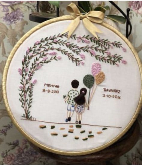 Clothes Embroidery, Clothes Embroidery Diy, Sisters Art, Embroidery Diy, Brother And Sister, Embroidery On Clothes, Sister Love, Embroidery Hoop Art, Beautiful Hijab