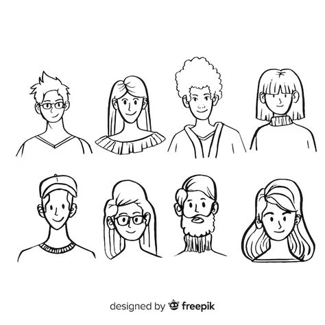 Doodle People Images - Free Download on Freepik Human Doodle People, Hi In Different Languages, Doodles People, Human Doodle, People Avatar, Drawn People, Doodle People, People Images, Human Rights Day